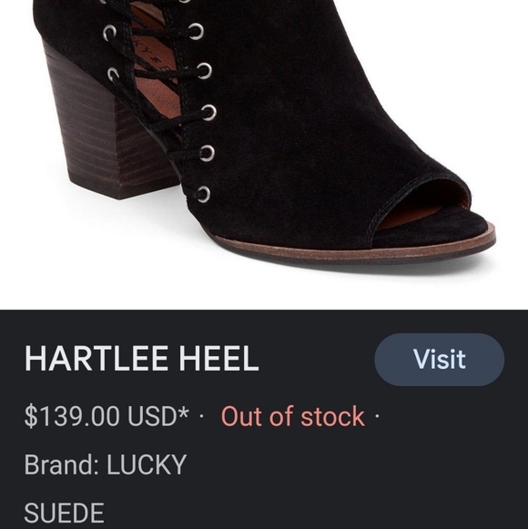 Lucky Brand Hartlee Brindle Heels Suede Lace Tie Ankle Boots Bootie Bohemian - Picture 11 of 13
